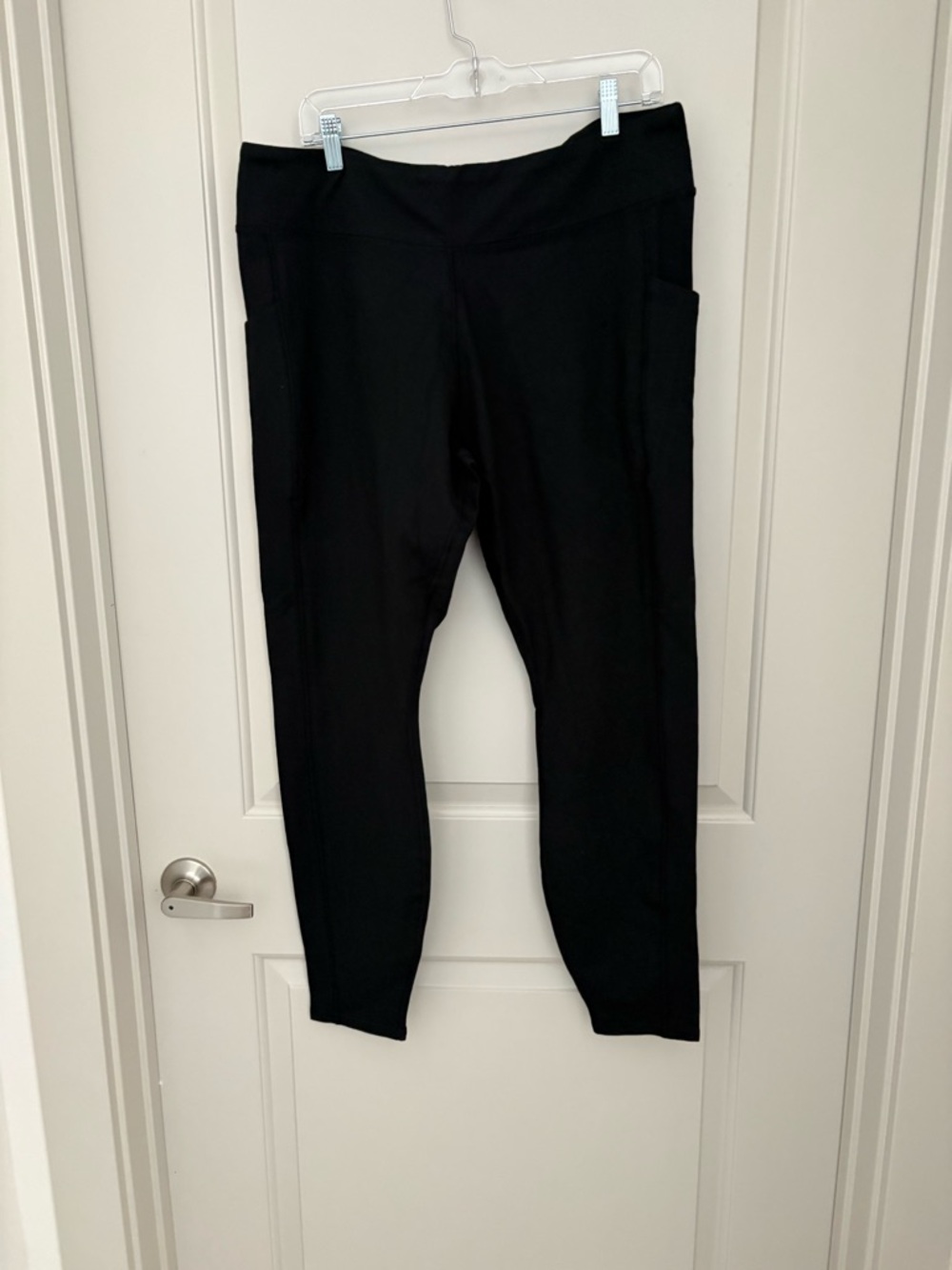Black High-Waist Active Leggings with Side Pockets Pact Organic Cotton NWOT 2XL